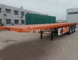 2 Axles 20FT 40FT Flatbed Container Semi-Trailer for Sale