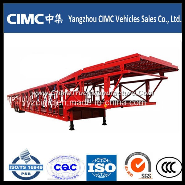 Cimc 3 Axle Car SUV Carrier Semi Trailer for Vietnam