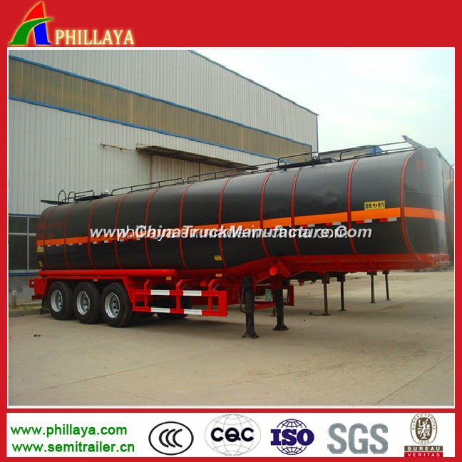 Phillaya Low Price 3 Axles 36cbm Bitumen Tanker Semi Trailer for Sale