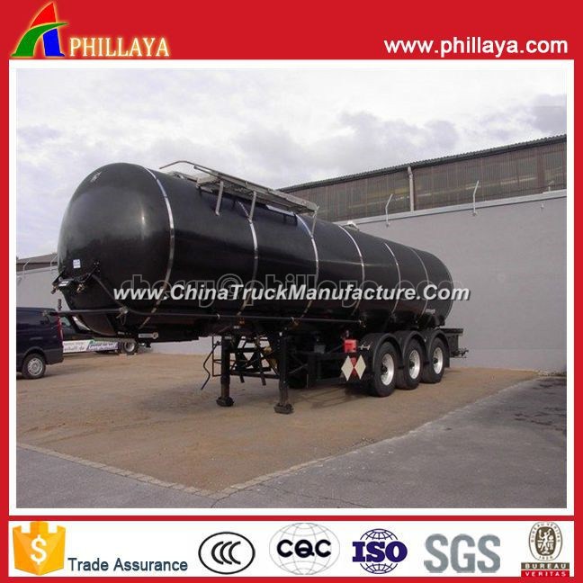 3 Axles 40cbm Asphalt and Bitumen Tanker Semi Trailer with Heating Arrangement