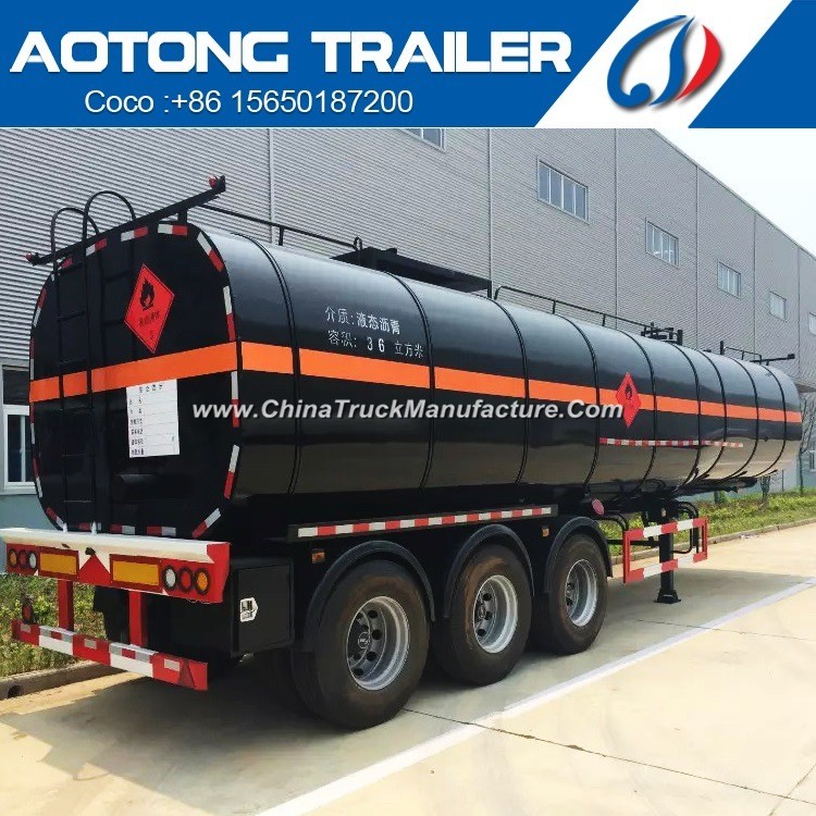 3 Axles Diesel Heating 30ton Bitumen Tanker Semi Trailer