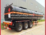 3 Axle 35-60cbm Heating Asphalt Bitumen Truck Tank Semi Trailer