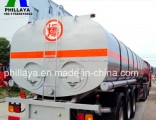 Hot Diesel Burner Heaed Bitumen Tanker Trailer with Tri-Axle