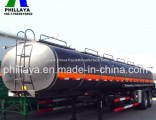 30-50 M3 Tri-Axle Heated Bitumen Transport Asphalt Tanker Trailer