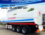 Aotong Tanker Tri Axle Oil Fuel Tank Semi Trailer 45000 Liters Fuel Tanker Trailer for Sale