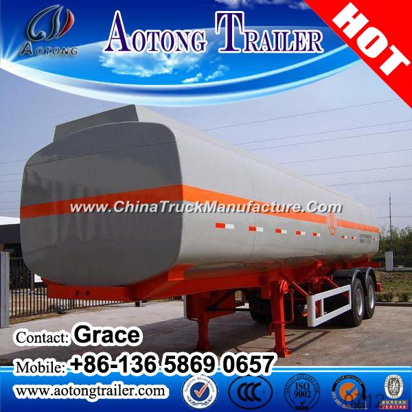 Tri-Axle Oil Tanker Trailers, 30000-60000 Liters Fuel Tank Semi Trailer/ Gasoline Transport Tank Tra