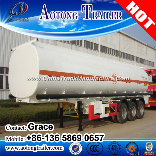 Factory Supply 3 Axles 30000 L - 50000 Liters Oil Fuel Tanker Trailer for Sale