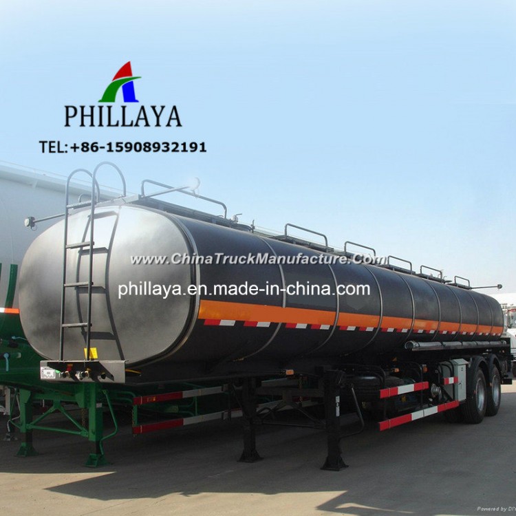 Liquid Heating Bitumen Asphalt Storage Transport Truck Tank Semi Trailer