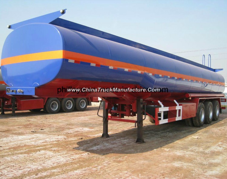 3 Axles 45000liters Fuel Oil Chemical Truck Tanker Semi Trailer