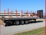 3axle 40ton Flatbed Timber Detached Log Wood Semi Trailer
