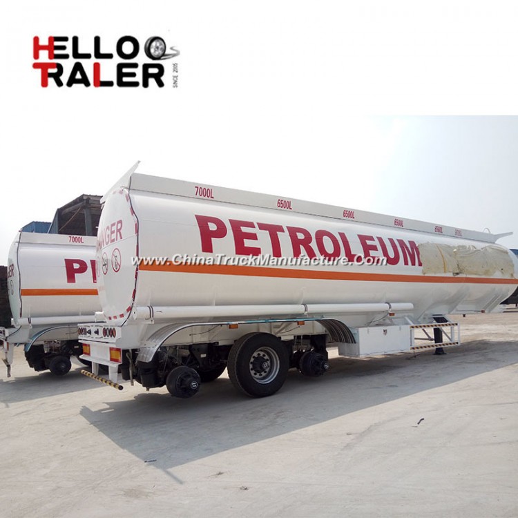 China 3 Axles 40000 L Fuel Tanker Oil Diesel Transport Semi Tanker Trailer