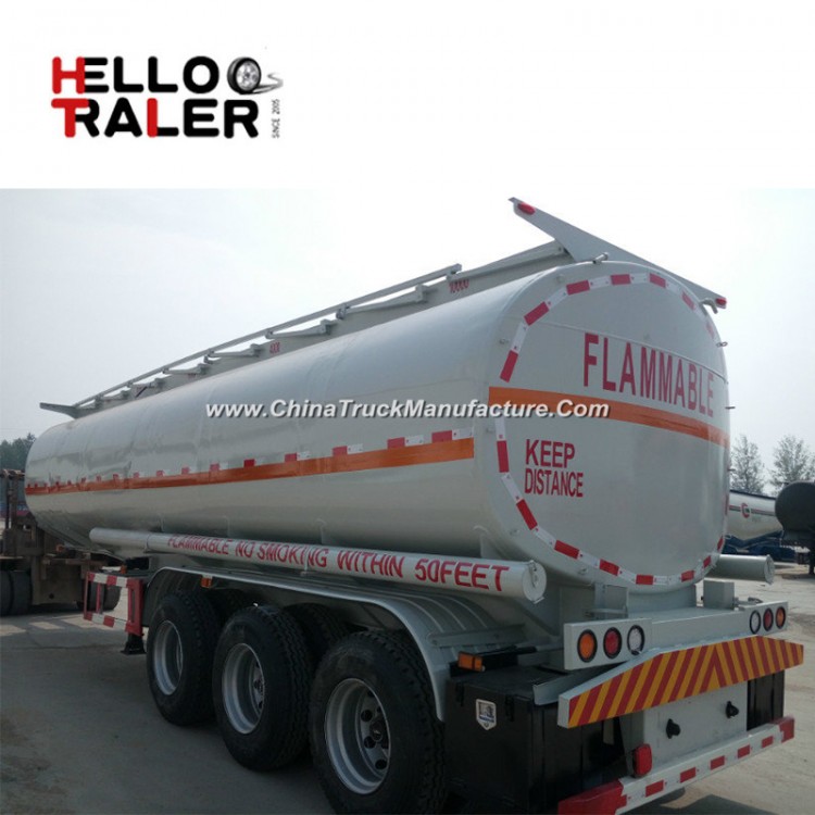 3 Axle Max Payload 40 Tons Oil Fuel Tanker Semi Trailer