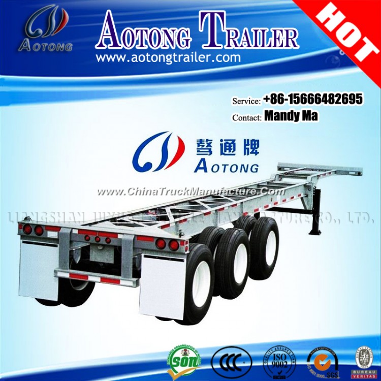 20FT 40FT 45FT Semi Trailer Chassis for Container Transportation
