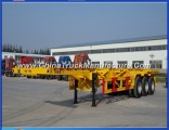 ISO 3 Axles Skeletal Semi Trailer 40ft Container Chassis