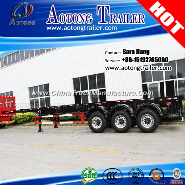 2/3 Axle Skeletal Flatbed Container Semi Trailer 40FT Container Chassis