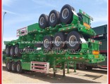 2 3 Axle Skeleton Truck 20FT 40FT Container Semi-Trailer Chassis