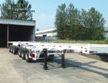Double Towing Container Transport Chassis Skeleton Truck Trailer