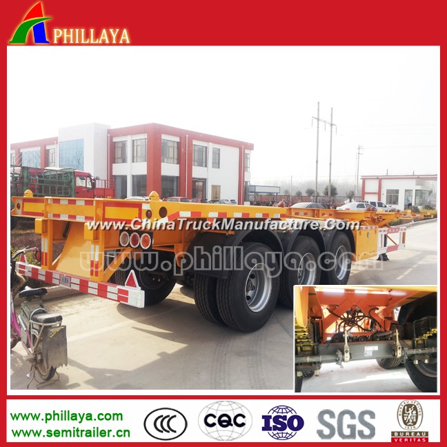 Skeleton Container Semi Trailer Chassis with Small Gooseneck