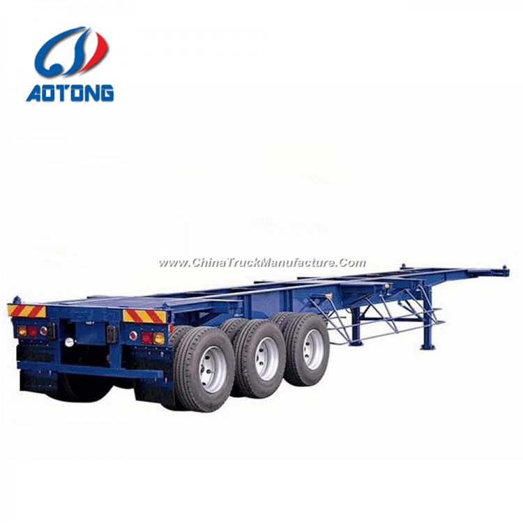 40FT 3axle Skeletal Container Semi Trailer/Container Chassis for Sale