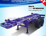 2 Axles 30tons 20′ Skeleton Container Trailer Chassis
