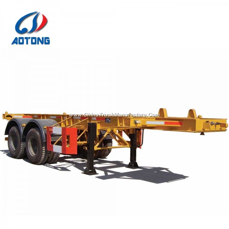 20/40FT 2axle Skeleton Semi Trailer/Container Chassis for Sale