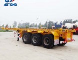 Aotong 20FT/40FT Skeleton Container Semi Trailer/Container Chassis for Sale