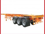 3 Axles Heavy Duty 40FT Container Semi Truck Trailer Chassis
