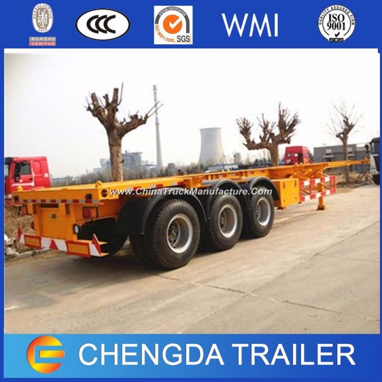 40ft Tri Axle Skeletal Container Chassis for Sale