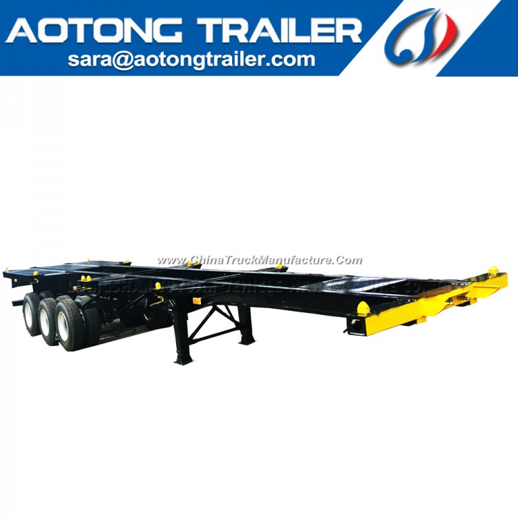 Used Tri-Axle 40FT Dual Combo Container Chassis for Philippines