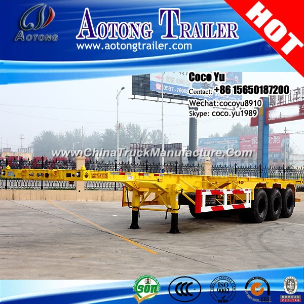 3 Axles 40foot Skeleton Trailer Chassis for Thailand