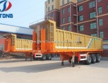 3 Axles Tipping Trailer Tipper with Platform for Big Stone