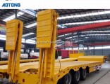 3 Axle 60 Ton Lowbed Semi Trailer in Africa