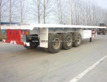 Tri-Axle 40FT Air Suspension Flatbed Container Truck Trailer