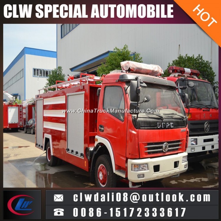 Dongfeng 3000L Water Tanker Fire Fighting Truck Exported to Myanmar