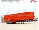 Tri Axles Step Wise Coal Transporting Box Type Truck Trailer