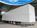 China Manufacture Van Type Box Semi Trailer for Sale (step-wise optional)