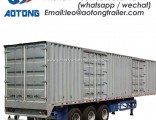 3-Axle Van/Box Semi Truck Trailer for Coal/Bulk Food Transportation
