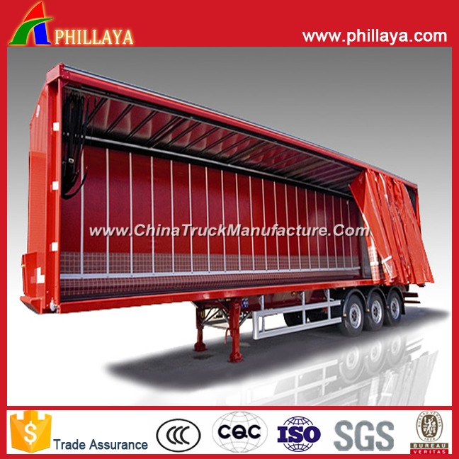 Box Van Type Container Curtain Side Trailer