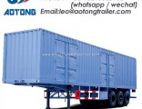 3-Axle Van/Box Semi Truck Trailer for Coal/Sand/Bulk Food Transportation