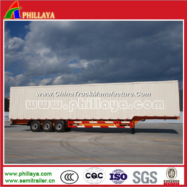 Enclosed Box Semi Trailer for Cargoes Transporter