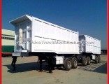 4 Axles Double Box Interlink Semi Truck Superlink Hydraulic Dump Trailer