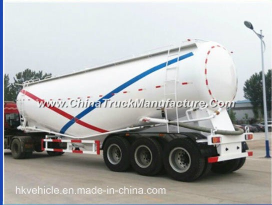 3-Axle Bulk Cement Trailer 40cbm Tanker Truck with Low Price