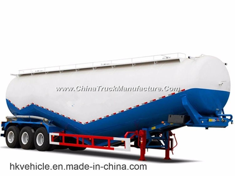 Tri-Axle Dry Bulk Cement Trailer/Cement Bulker Trailers with Air Compressor