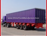 Hot 3 Axles Cargo Transport Detachable Van Trailer