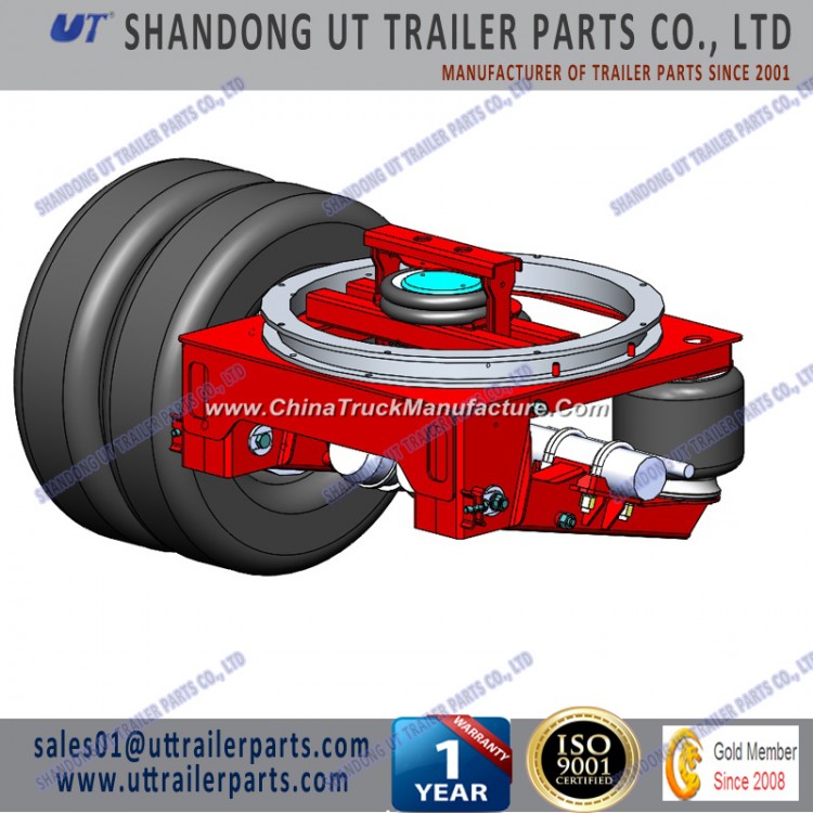 Air Bag Suspension with Slew Bearing Turntable with Lifting System for Trailer