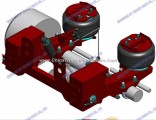 Overslung/Top Mount American Type Air Suspension with Axle Lift