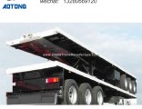 Tri Axles Platform 40FT Container Flatbed Semi Trailers