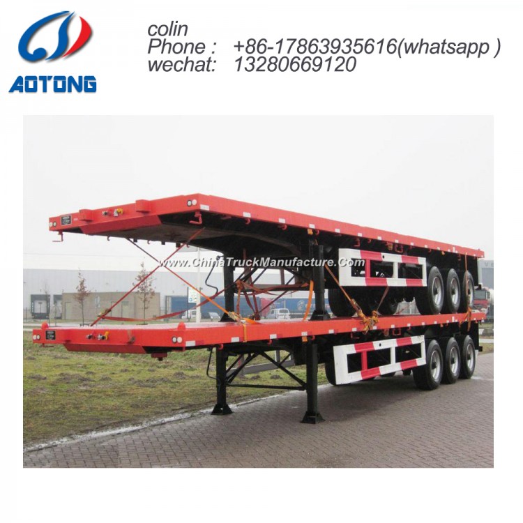 40FT Tri-Axle Platform/Flatbed/Flat Top Semi Trailer