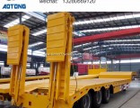 70tons Heavy Excavator Transportation Low Flatbed Trailer for Sale