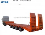 3 Axles 60tons Low Flat Bed Truck Trailer for Sale